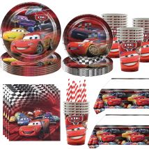 Auto decorazioni per feste di compleanno palloncini Cartoon Lightning McQueen tema Baby Shower