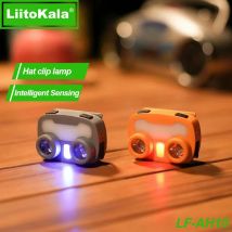 Lampada a clip per faro LiitoKala LED Wick LH-AH10 con batteria ricaricabile da 1000 mAh e porta di ricarica Type-C