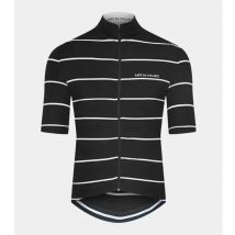 Cafe Du Cycliste Sommer Herren Kurzarm Radtrikots Schnell trocknend Atmungsaktiv Schwarz/Weiß Fahrradbekleidung Ciclismo Maillot Tops