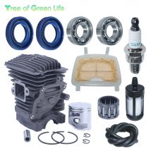 38mm Kettensäge Zylinder Kolben Lager Öl Dichtung Kit Für Stihl MS211 MS181 C MS171 MS 171 181 211 Kettensäge 1139 020 1201 1139 03