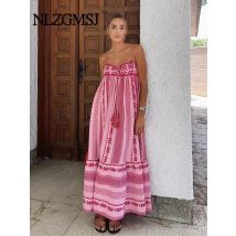 Abito longuette bohemien da donna per le vacanze con giunture di fascino lavorato a maglia con cinturino vintage Abito da donna Vestidos Mujer