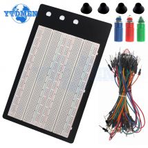 Breadboard Jumper Wires Kit ZY-204 1660 Hole Experimental Breadboard + 65pcs Electronic Wires DIY Circuit Board , for Arduino