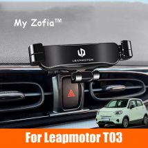 Supporto per telefono per auto regolabile per Leapmotor T03 2023 2024 2025 Staffa di navigazione a gravità Accessori di supporto girevoli
