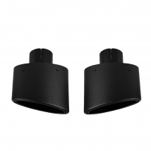 1 pz universale auto opaca in fibra di carbonio punta marmitta tubo di scarico ugello decorazione argento inossidabile ovale 150mm inclinazione sinistra destra