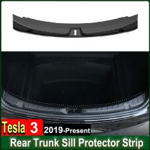 Per Tesla Modello 3 Highland 2024 2023 Tronco Posteriore Davanzale Guard Protector Organizer Anti-graffio Soglia di Carico Proteggere La Striscia Trim