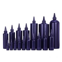 10 ml-1000 ml leere schwarze HDPE-Kunststoff-Quetschflaschen mit Spitzenauslaufkappen, nachfüllbarer Dosierbehälter für Farbpigmente, UV-Kleber