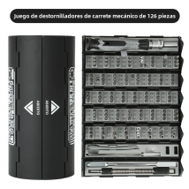Juego de destornilladores de precisión 126 en 1, kits de herramientas manuales, brocas magnéticas, mina portátil pequeña para Xiaomi, teléfono móvil, reparación de relojes de PC