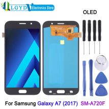 Schermo LCD OLED da 5.7 pollici per Display del telefono Samsung Galaxy A7 (2017) SM-A720F con sostituzione della riparazione del gruppo completo del digitalizzatore