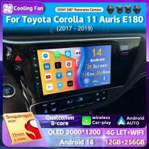 Android14 Auto Radio Für Toyota Corolla 11 Auris E180 2017 - 2019 Navigation GPS Multimedia Video Player Stereo Carplay auto DVD