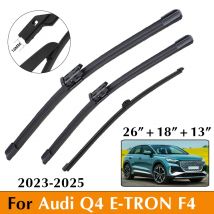 Auto Vorne und Hinten Wischerblätter Set 26 "+ 18" + 13 "Für Audi Q4 E-TRON F4 2023-2025 Auto Wischerblatt Windschutzscheibe Auto Wischerblätter