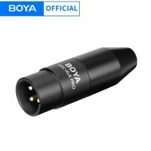 BOYA 35C-XLR Pro 3,5 mm TRS (Buchse) auf XLR (Stecker) Adapter mit Stromwandler Funktionsmikrofonadapter Mini-Buchse auf XLR-Adapter