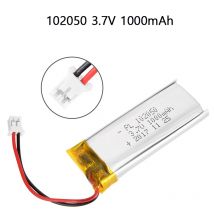 3.7V 102050 Lipo Cells 1000mah Lithium Polymer Rechargeable Battery for MP3 GPS Recording Pen LED Light Beauty Instrument