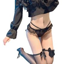 Sexy Women G-string Hollow Out Seamless Perspective Panties Low Waist Thongs Underwear Girls See-Through Intimates Soft Lingerie