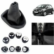 Per TOYOTA YARIS II 2 MK2 2005 2006 2007 2008 2009 2010 2011 Auto-styling 5/6 Velocità Gear Stick pomello del cambio Livello di stivale in pelle