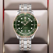PAGANI DESIGN 2025 New Men's Diving Watches Rose Gold Green Luxury Automatic Watch For Men MIYOTA 8215 Mechanical WristWatch Men