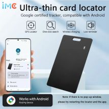 Localizzatore di carte con tag anti-smarrimento intelligente ultrasottile, solo Android. Funziona con Find Hub per portafogli e passaporti.