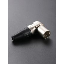 NEUTRIK's REAN 90° Right Angle L Shaped XLR Plug 4 Pin Male / Female Microphone Line Audio Welding Plug Metal Shell RC4FR,RC4MR