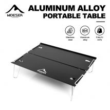 Widesea Aluminum Alloy Portable Table Lightweight Folding Camping Table Easy to Carry for Outdoor Picnic Hiking Backpacking