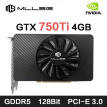 MLLSE GTX 750Ti 4GB Karta graficzna GDDR5 128Bit HDMI DVI VGA PCI-E 3.0 Geforce GPU Gtx 750ti Gamingowa karta graficzna Placa De Video