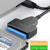 Kabel SATA do 3.0 / 2.0 USB do 6 Gbps dla 2,5 Cal zewnętrzny dysk twardy dysk twardy SSD SATA 3 22