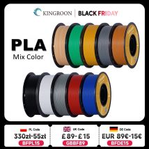 KINGROON PLA Filamento 1.75mm 5/10KG pla Plastica per stampante 3D, Standard 1 kg/rotolo Filamenti per stampa 3D Colore misto Spedizione locale