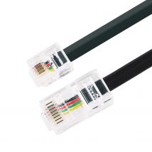 Cavo dati adattatore da RJ11 a RJ45 Telefono maschio a maschio M-M Cavo dati modulare Ricevitore Cavo dati telefonico con estensione vocale