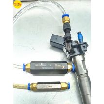 Kostenloser Versand 10bar Druck Piezo Injektor Test Öl rücklauf Rückschlag ventil Booster mit Rohr Schnell kupplung Reparatur werkzeug