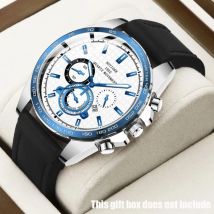 Modische Herren-Armbanduhr aus Edelstahl mit großem Zifferblatt und langlebigem Zifferblatt, ideale Wahl für Geschenke
