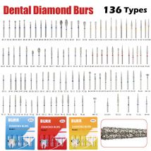 5 pz/scatola Dentale Frese Diamantate Denti Materiale In Acciaio Inox Lucidatura Trapano Manipolo Ad Alta Velocità per Dia.1.6mm di alta qualità