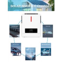 Y&H 4.2KW 6.2KW Hybrid Inverter Charger 24V 48V 220VAC MPPT 120A Solar Charge Controller Dual output pure sine wave inverter