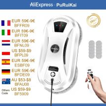 PuRuiKai Robot aspirapolvere ultra sottile per la pulizia dei vetri robot per la pulizia dei vetri elettrici limpiacristales telecomando per la casa