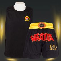 Boxshorts Männer Frauen Kinder Muay Thai Shorts Hemd Set Sanda Wushu Kampfsport MMA Uniform Grappling Kickboxen Trainingshosen