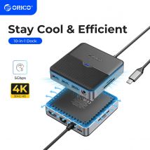 Orico Typ C Docking station USB 3,0 Hub 4 k60hz HDMI-kompatibler RJ45 PD Adapter für MacBook iPad Air M1 PC Zubehör Splitter