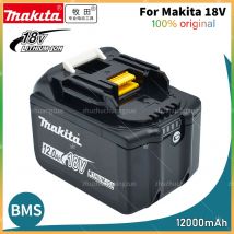 Makita originale 18V 12.0Ah 9.0Ah con sostituzione LED agli ioni di litio LXT BL1860B BL1850 Makita