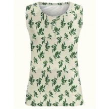Damen-Tanktop in großen Größen, gewebt, Sommerfest, bedruckt