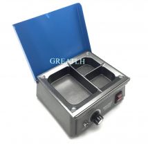 Wachserhitzer, Dentallabor-Ausrüstung, Wachserhitzer, 3-Brunnen-Wachserwärmung, analoger Tauchtopf