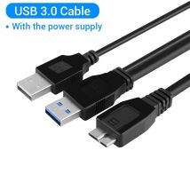 USB 3.0 Y Cable USB 3.0 to Micro-B Cable with USB A Power plug for WD,Lacie,Toshiba Seagate External Hard Drive USB 3.0 Micro B