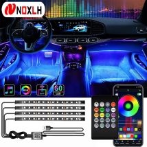 Kit di luci per strisce ambientali per interni auto a LED al neon Accessori Retroilluminazione RGB App remota Controllo musicale Lampada decorativa automatica