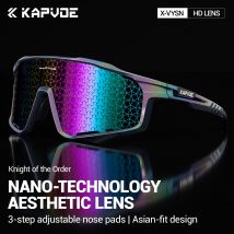 KAPVOE Nano Lenti Occhiali da ciclismo Moda Sport all'aria aperta Occhiali da sole da bicicletta Uomo MTB Occhiali da sole da ciclismo Donna Occhiali da bici da strada