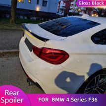 Gloss Black FRP Car Rear Trunk Spoiler Wing For BMW 4 Series F36 2014-2019 Rear Trunk Boot Lid Spoiler Wing Lip Accessories