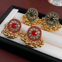 Vintage Quaste Ohrring für Frauen Silber Nadeln Intarsien Strass Runde Hohl Tropfen Ohrringe Hochzeit Luxus Designer Schmuck