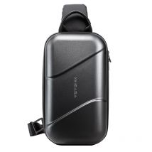 Borsa a tracolla per il tempo libero alla moda Custodia rigida per PC Borse a tracolla stereoscopiche Borsa a tracolla da uomo di grande capacità impermeabile antigraffio