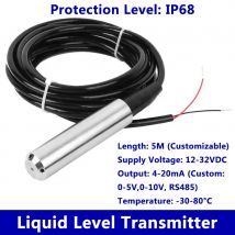 Level Sensor TL-136 Liquid Level Transmitter Water Level Sensor Detector 12-32VDC 4-20mA Signal Output Liquid Sensor