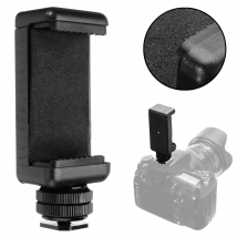 Universal Telefon Clip Halter Blitzschuh Telefon Halter Halterung Für iphone xiaomi DSLR Kamera Mit 1/4 "-20 Gewinde 58 bis 88mm Handy