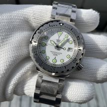 STEELDIVE NEW SD1986 Tuna Mechanical Dive Watches Stainless Steel Bezel 30Bar Waterproof Super Luminous NH35 Movement Wristwatch