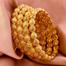 Luxus 24K Gold Farbe Armreifen für Frauen Große Größe Nigerianischen Braut Arabisch Hochzeit Armbänder Schmuck Großhandel Party Geschenk