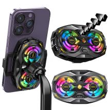 Dispositivo di raffreddamento per telefono a semiconduttore clip-on K32 con display digitale Luci RGB dual-core termiche intelligenti universali per smartphone