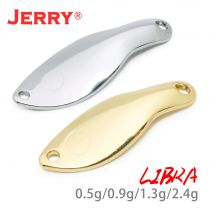 Jerry 50 Stück 0,5 g 0,9 g 1,3 g 2,4 g ultraleichte Mikroforellenlöffel unlackiert leere Angelköder Pesca Spinner Baubles Glitzer