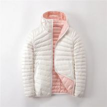 2 in 1 Ultraleichte Daunenjacken für Damen, beide Seiten tragen 90 % Entendaunenmäntel, wasserdichte tragbare Pufferjacke für Damen, Oberbekleidung JK-869