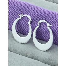 925 Sterling Silver Smooth Earring For Woman Wedding Engagement Party Fashion Charm Jewelry
